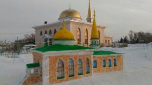 мечеть из снега