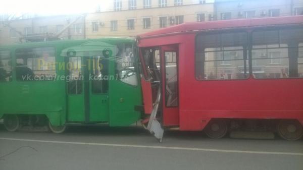 столкновение трамваев